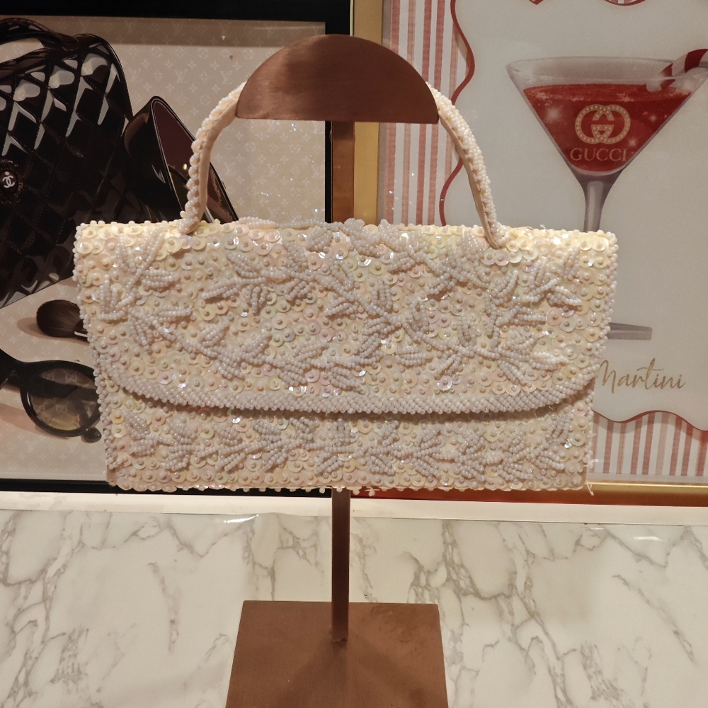 Sequins And Beaded Mini Handbag